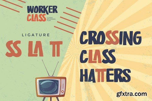Worker Class - Classic Boldmark Font