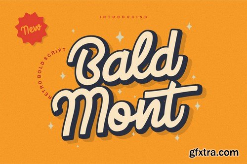 Bald Mont - Retro Font