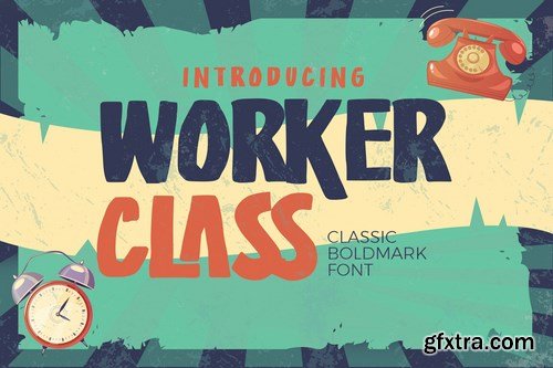 Worker Class - Classic Boldmark Font