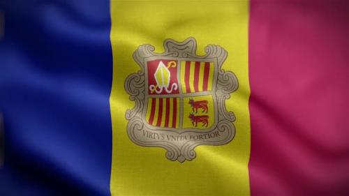 Videohive - Andorra Flag Front - 34156100 - 34156100