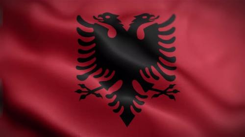 Videohive - Albania Flag Front - 34156103 - 34156103