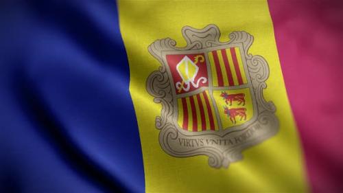 Videohive - Andorra Flag Angle - 34156107 - 34156107