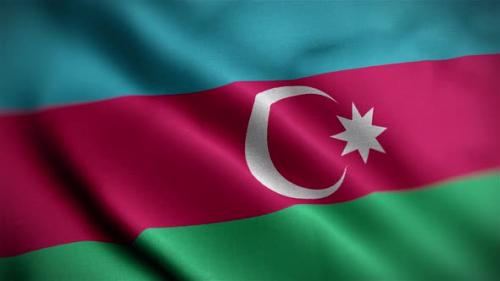 Videohive - Azerbaijan Flag Angle - 34156112 - 34156112