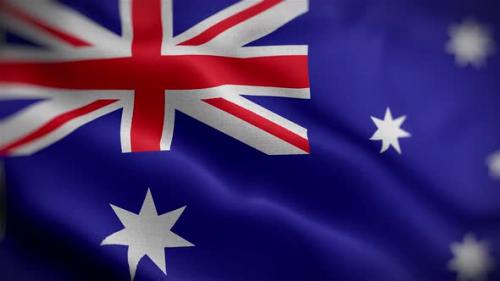 Videohive - Australia Flag Front - 34156113 - 34156113