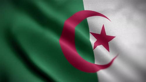 Videohive - Algeria Flag Angle - 34156117 - 34156117