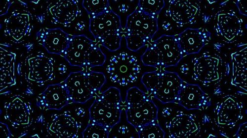 Videohive - Bright abstract light flickering streaks set blue color, kaleidoscope - 34120007 - 34120007