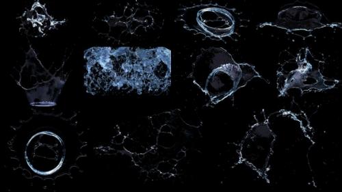 Videohive - Water Splash Pack Slow Motion 4K - 34120114 - 34120114