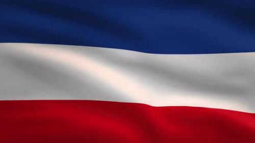 Videohive - Serbia And Montenegro Windy Flag Background 4K - 34121143 - 34121143