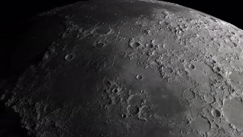 Videohive - close-up of the moon. flight of the camera along the surface of the moon dotted with craters - 34128374 - 34128374