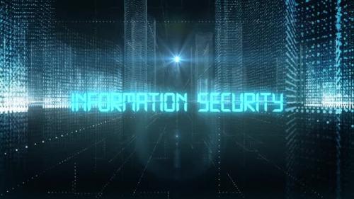 Videohive - Skyscrapers Digital City Tech Word Information Security - 34130930 - 34130930