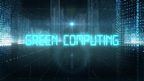 Videohive - Skyscrapers Digital City Tech Word Green Computing - 34130934 - 34130934