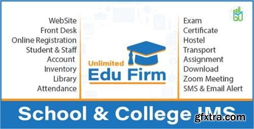 CodeCanyon - Unlimited Edu Firm School & College Information Management System v2.0 (Update: 30 June 21) - 21850988