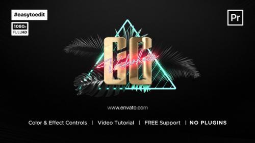 Videohive - Synthwave Logo Reveal - 34200773 - 34200773