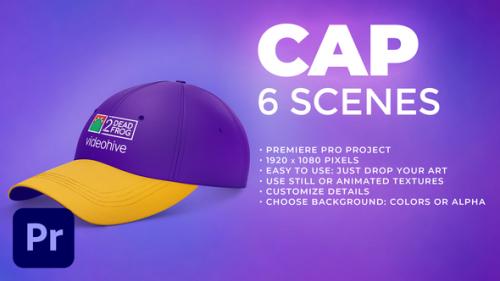 Videohive - Cap - 6 Scenes Mockup Template - Animated Mockup PREMIERE - 34162814 - 34162814