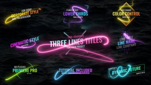 Videohive - Light Lines Titles - 34180230 - 34180230