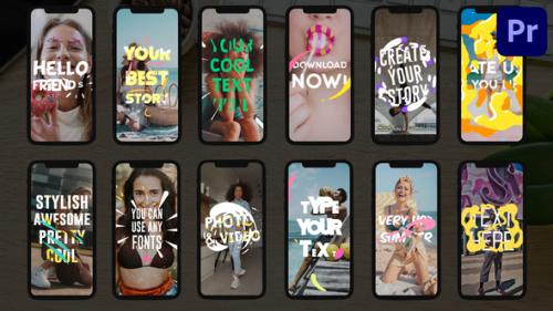 Videohive - Insta Text Stories | Premiere Pro MOGRT - 34220820 - 34220820