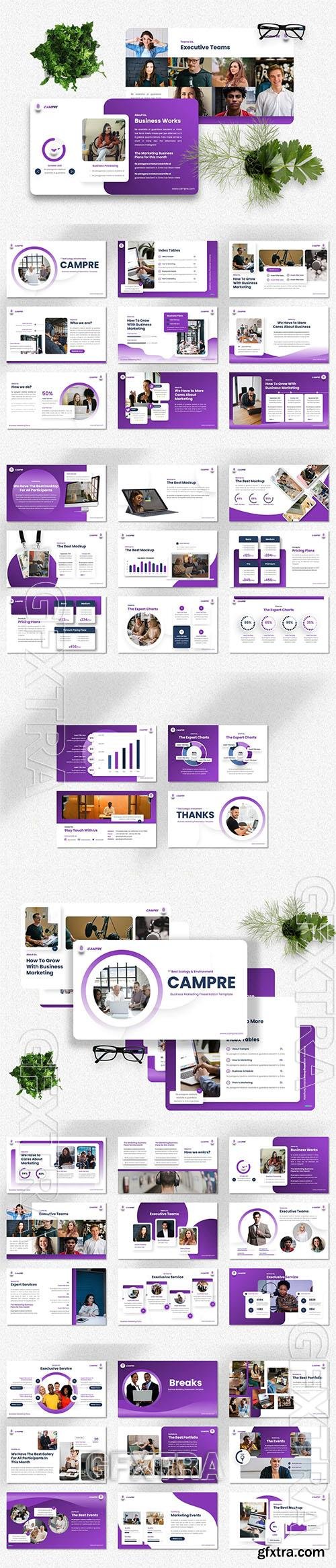 Campre - Marketing Powerpoint, Keynote and Google Slides Template  