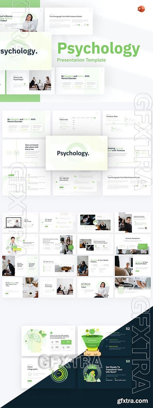 Psychology Healthcare PowerPoint Template KQWACGV