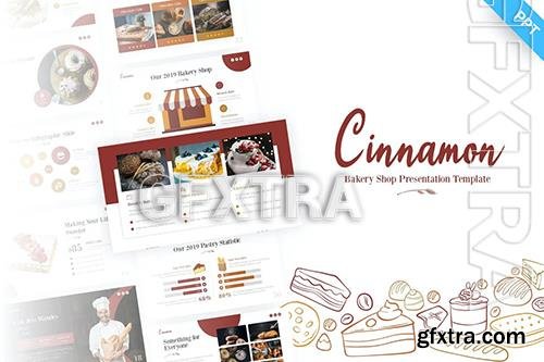 Cinnamon Bakery Food PowerPoint Template XFWWC64