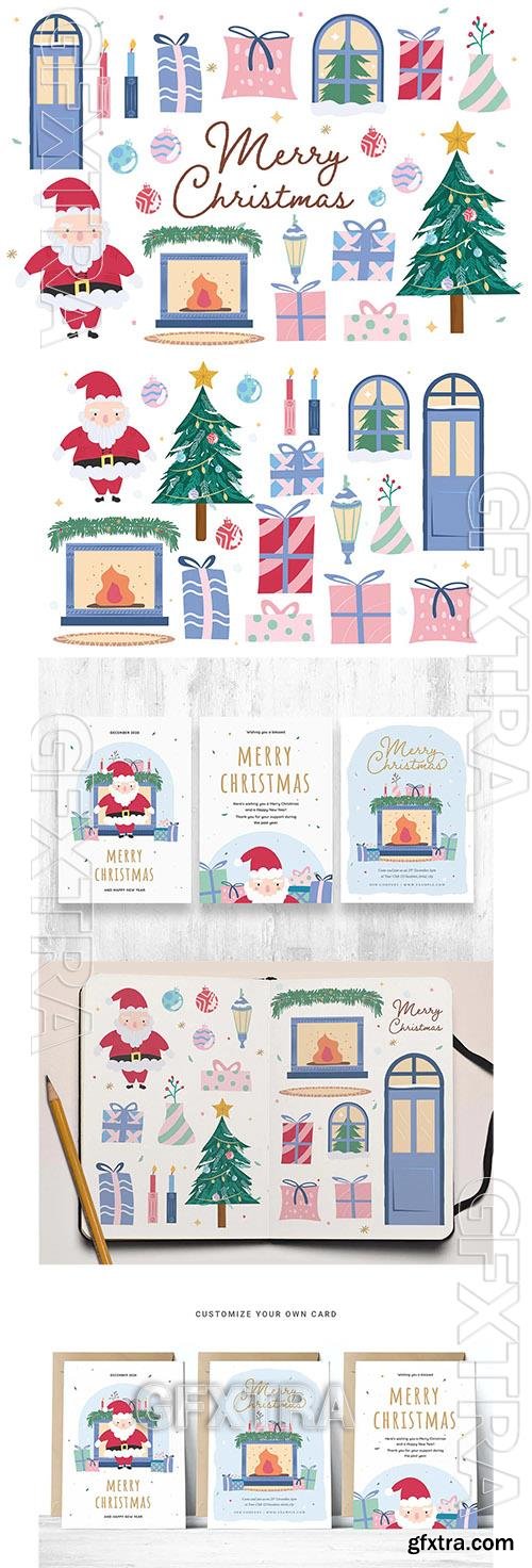 Cute Christmas Clipart Illustrations 2ZUUUQE