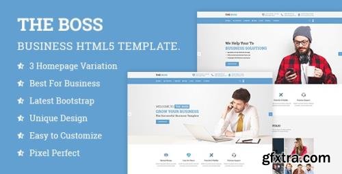 ThemeForest - The Boss v2.0.1 - Corporate & Business HTML Template - 19015455