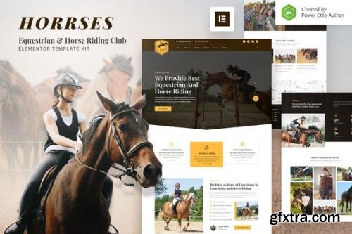 ThemeForest - Horrses v1.0.0 - Equestrian & Horse Riding Club Elementor Template Kit - 34216883