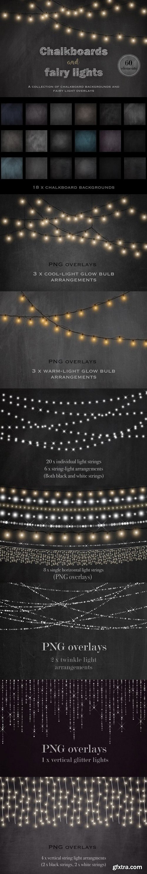 Chalkboards and fairy lights