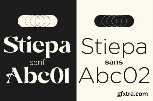 Stiepa Modern Serif & Bonus Sans