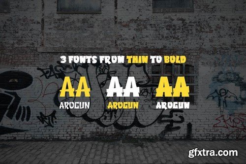 AROGUN - Graffiti Display Font