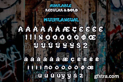 DARK LIGHT - Graffiti Display Font