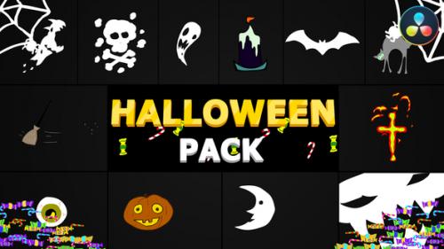 Videohive - Halloween Elements | DaVinci Resolve - 34241369 - 34241369