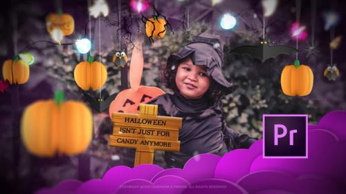 Videohive - Halloween Stylish Slideshow Opener Mogrt - 34256895 - 34256895