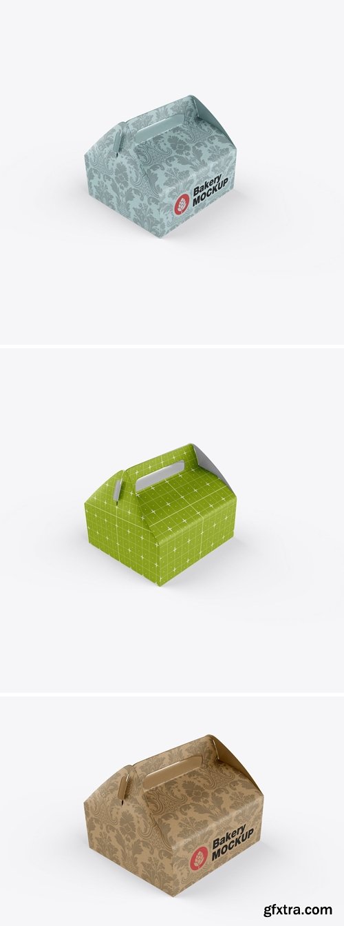 Kraft Box Mockup with Handle