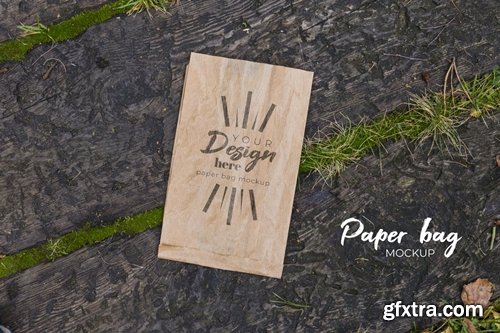 Kraft Paper Bag Mockup