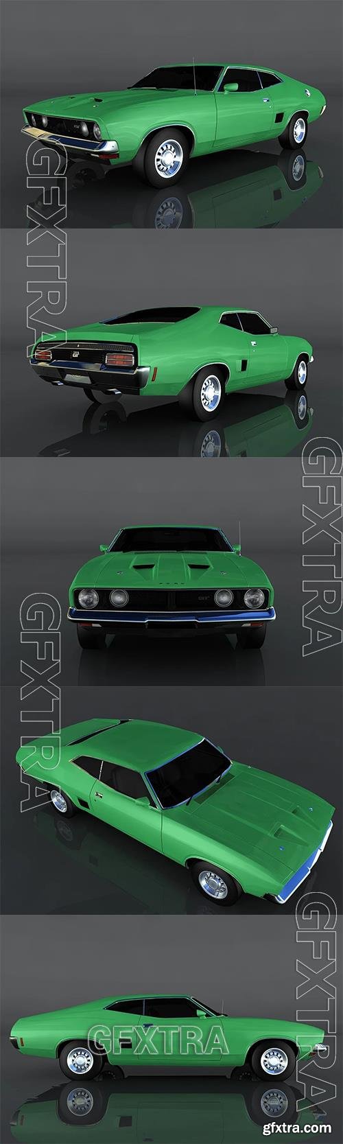 1973 Ford XB Falcon 3D Model o92712