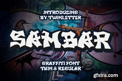 SAMBAR - Graffiti Display Font