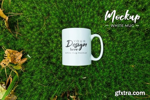 Ceramic Mug Top View Mockup