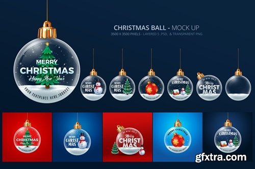 Christmas Ball Mockup