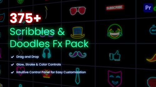 Videohive - Scribbles & Doodles FX Pack for Premiere Pro - 25784027 - 25784027