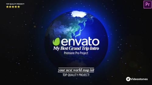 Videohive - Best Grand Trip Intro | World Map Kit Premiere Pro - 34222064 - 34222064