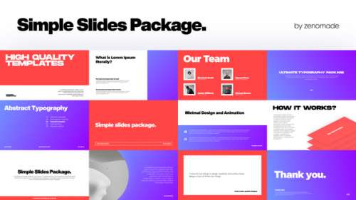 Videohive - Simple Slides for Premiere - 34227653 - 34227653