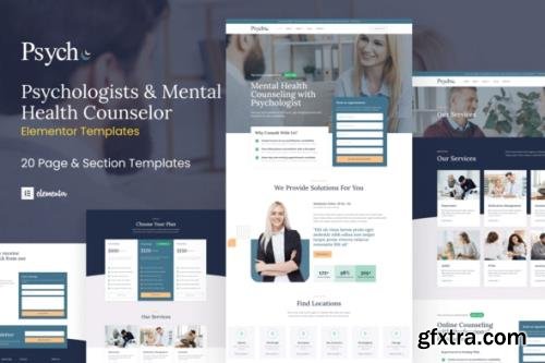 ThemeForest - Psych v1.0.0 - Mental Health Counselor Elementor Template Kit - 34200916