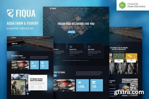 ThemeForest - Fiqua v1.0.0 - Aqua Farm & Fishery Services Elementor Template Kit - 34269490