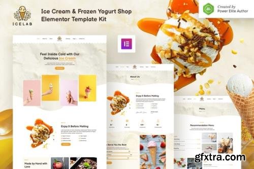 ThemeForest - Icelab v1.0.0 - Ice Cream & Frozen Yogurt Shop Elementor Template Kit - 34265488