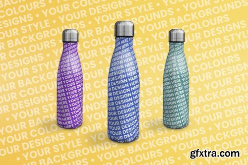 CreativeMarket - Water Bottle/Drinks Bottle Mock Up 5439890