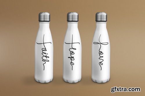 CreativeMarket - Water Bottle/Drinks Bottle Mock Up 5439890