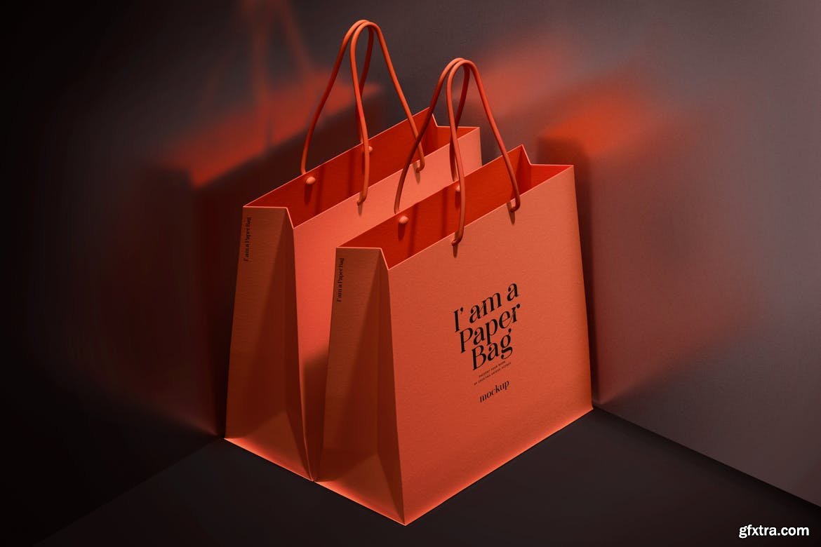 Paper Bag Mockup » GFxtra