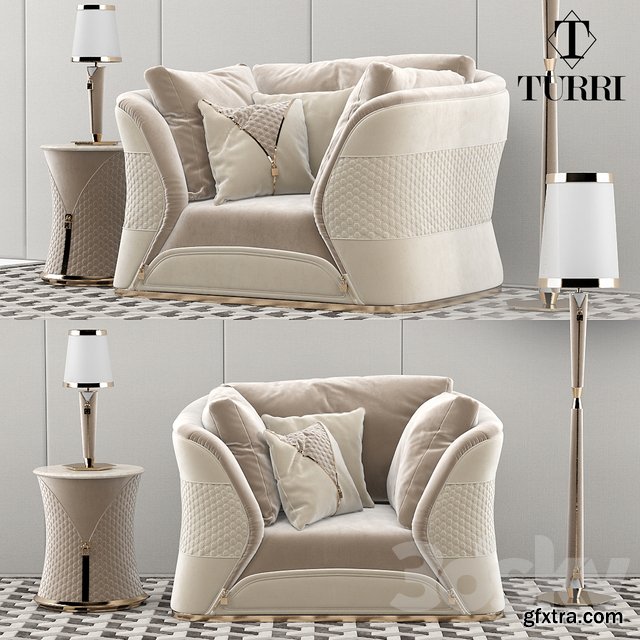 Turri Vogue sofa armchair set » GFxtra