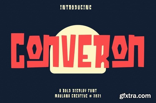 Converon Cubical Display Font