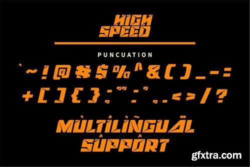 HIGH SPEED Font